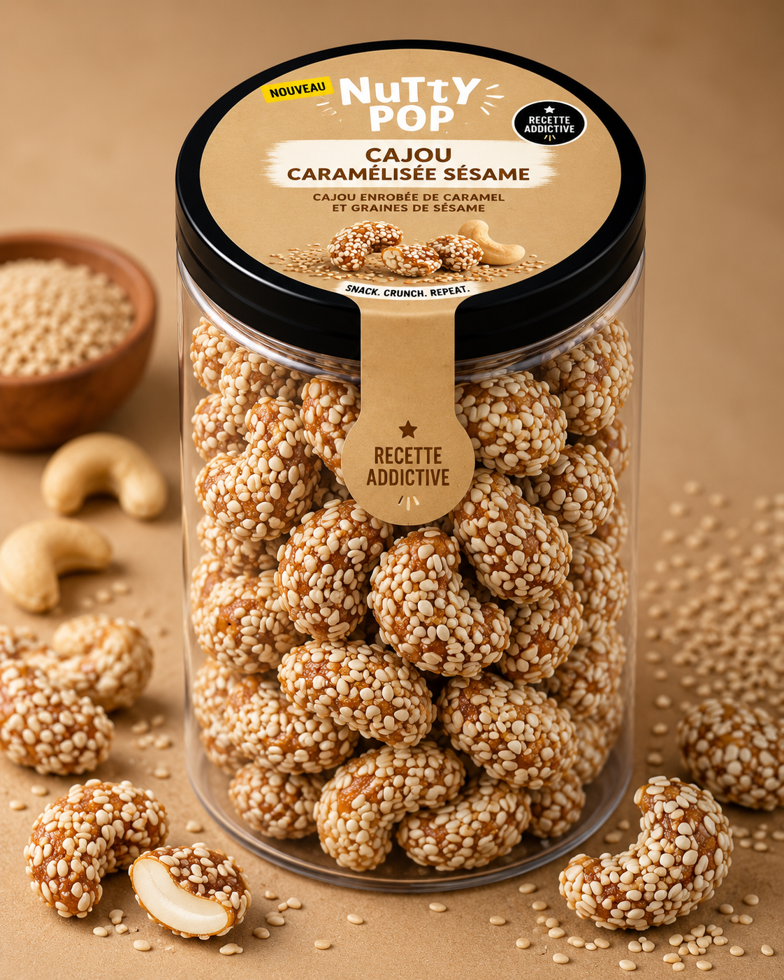 Noix de Cajou Caramélisée Sésame