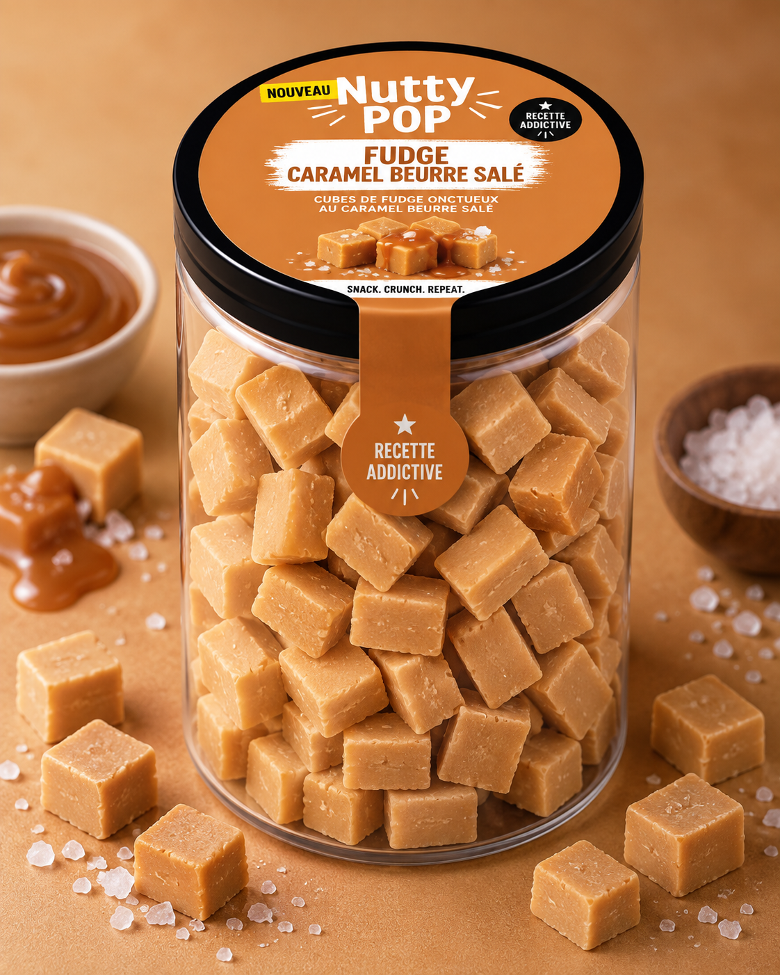 Cube Caramel Fondant Caramel Fleur de Sel