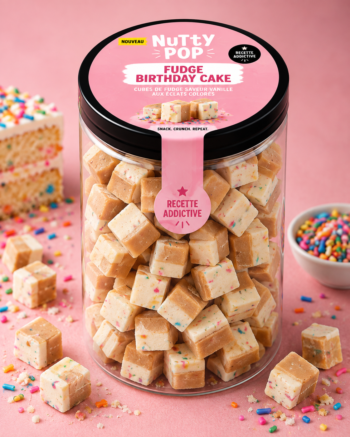 Cube Caramel Fondant Cake