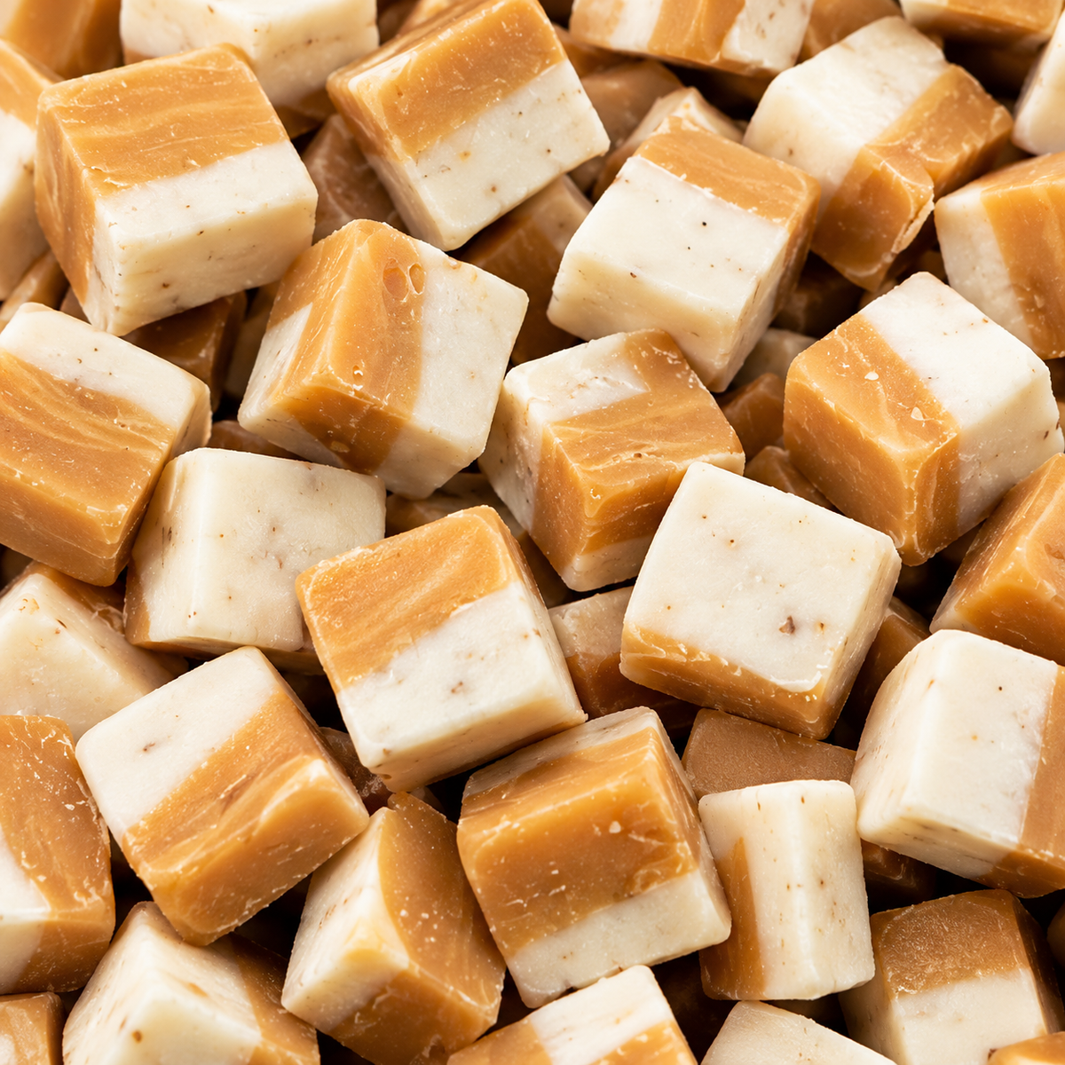 Cube Caramel Fondant Cake